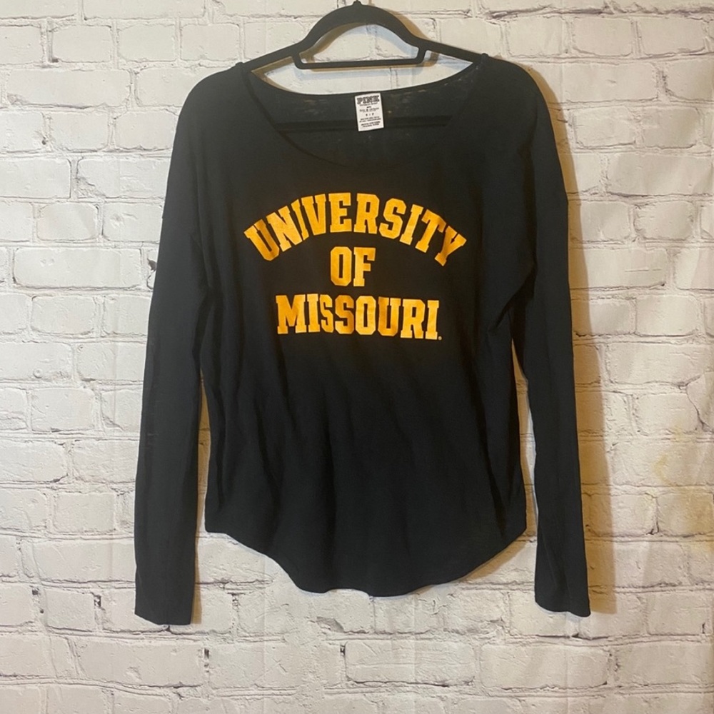 Black University of Missouri Small burnout Shirt